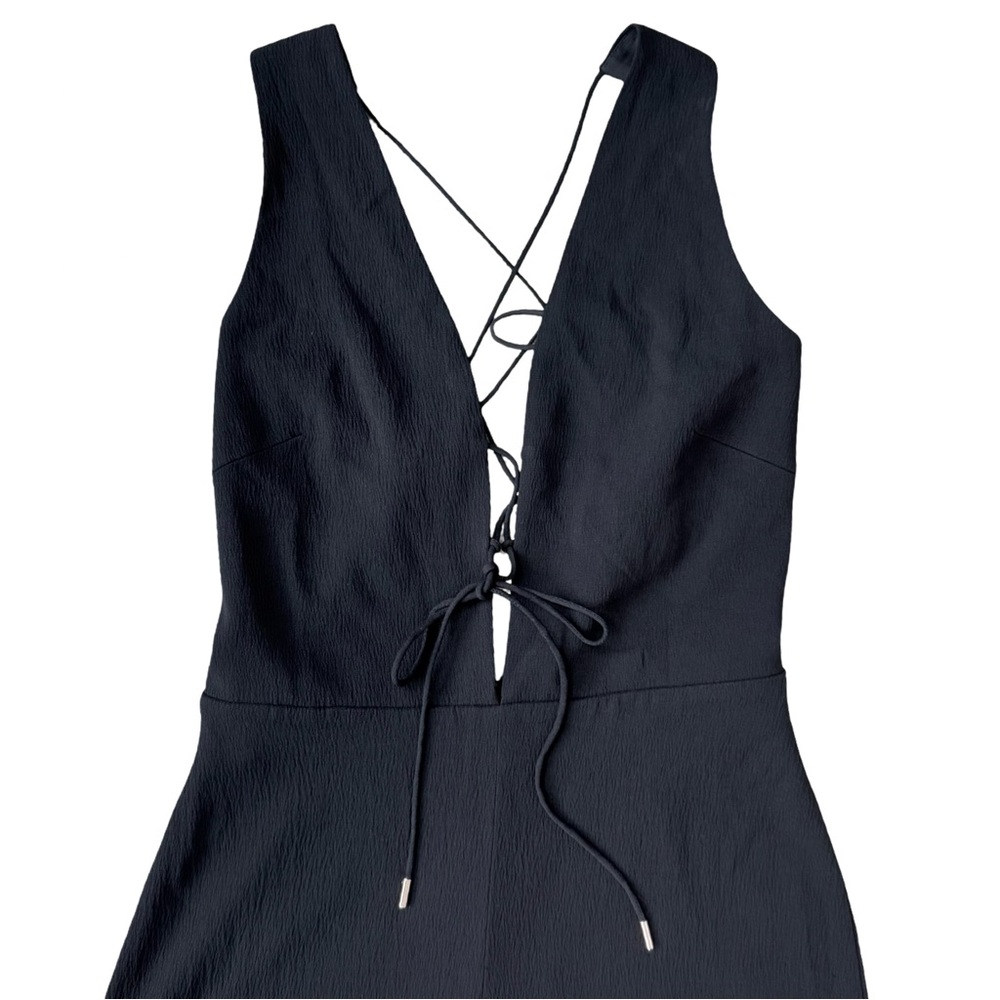 Cushnie Et Ochs Claudia Black Lace-Up Open-Back
Halter Jumpsuit Size 8 - Picture 4 of 11